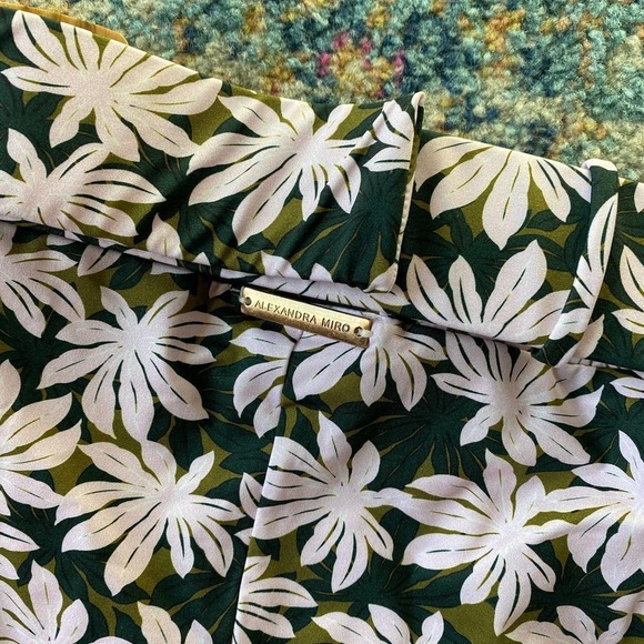 NWT $205 Alexandra Miro Ursula Floral Printed High Waist Audrey Bikini Bottom - Picture 6 of 8